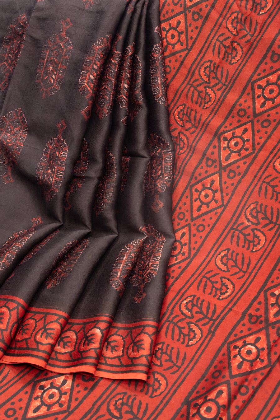 Black Vanaspathi Modal Silk Saree