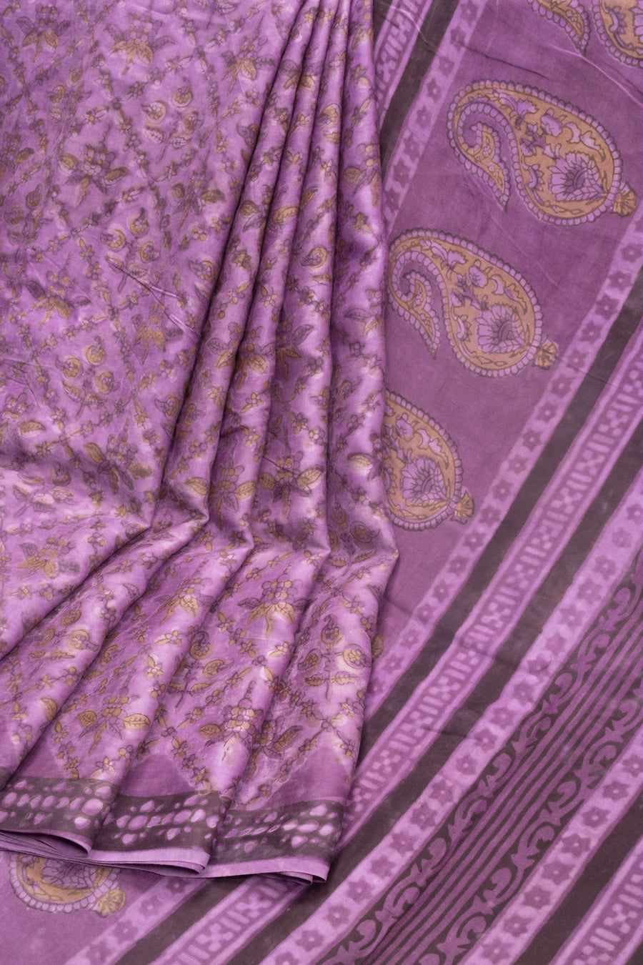 Purple Vanaspathi Modal Silk Saree