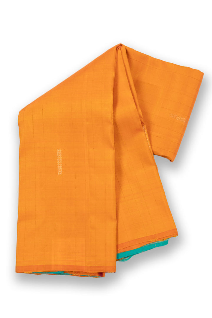 Orange Light Weight Kanjivaram Pure Silk Saree 10073814