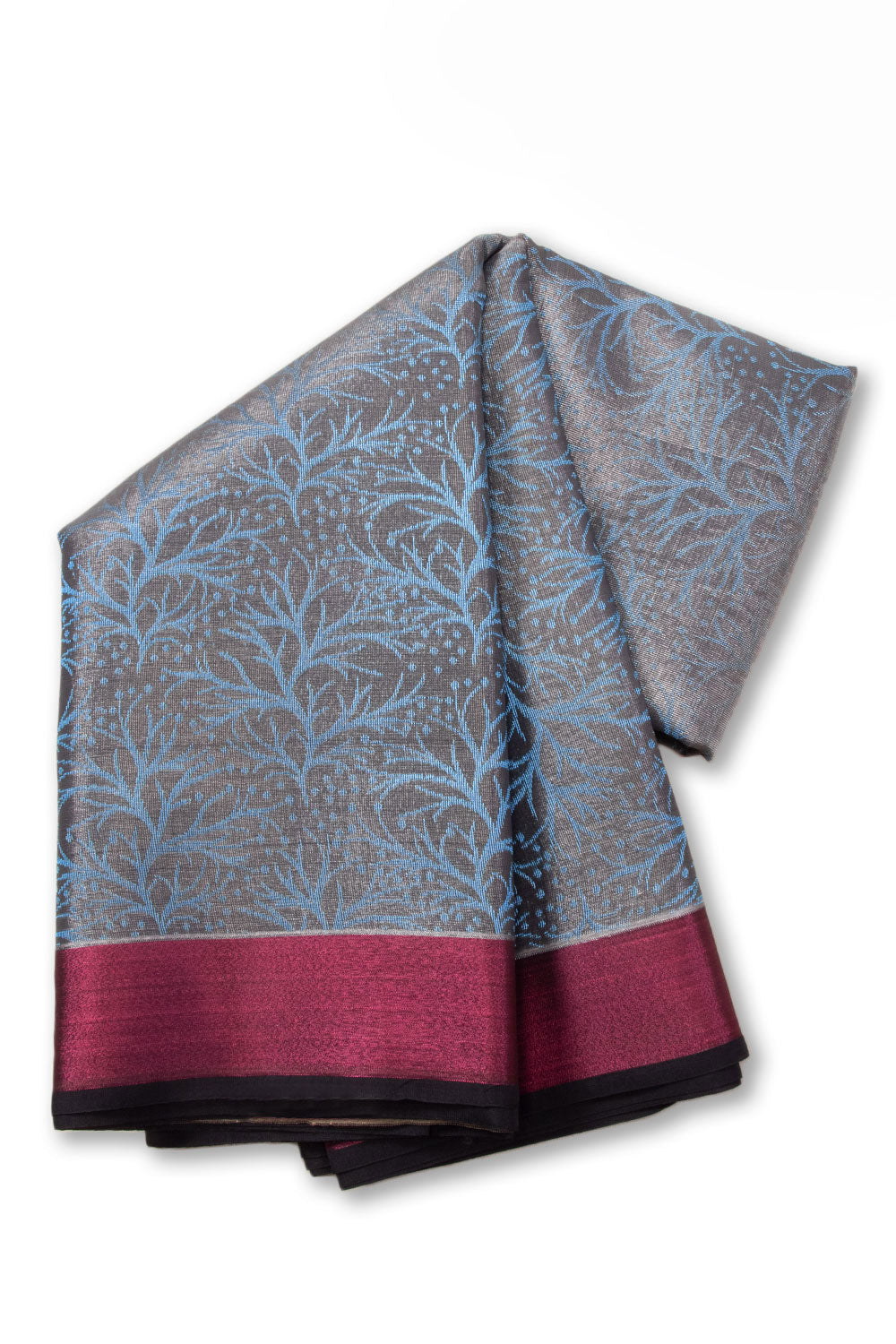 Blue South Tissue Silk Cotton Saree 10073585