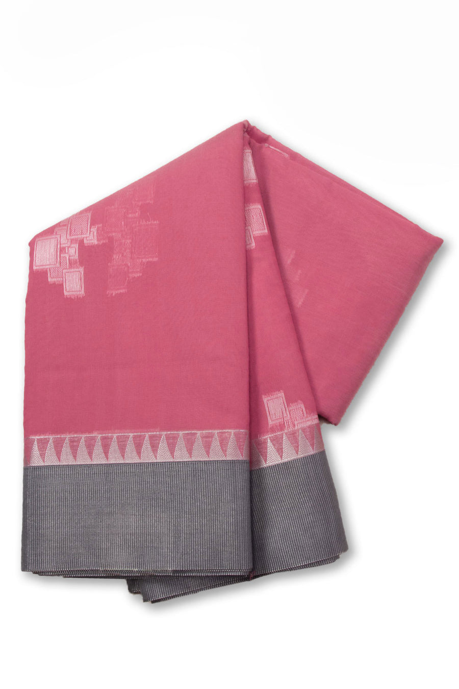 Pink South Silk Cotton Saree 10073591