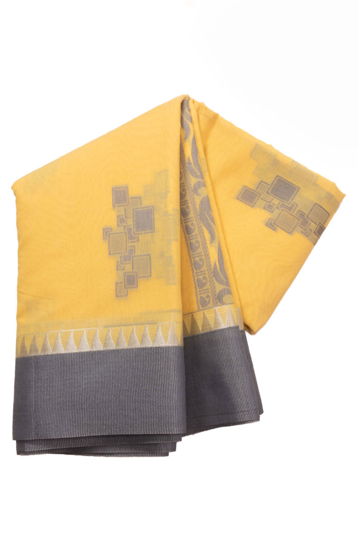 Yellow South Silk Cotton Saree 10073592