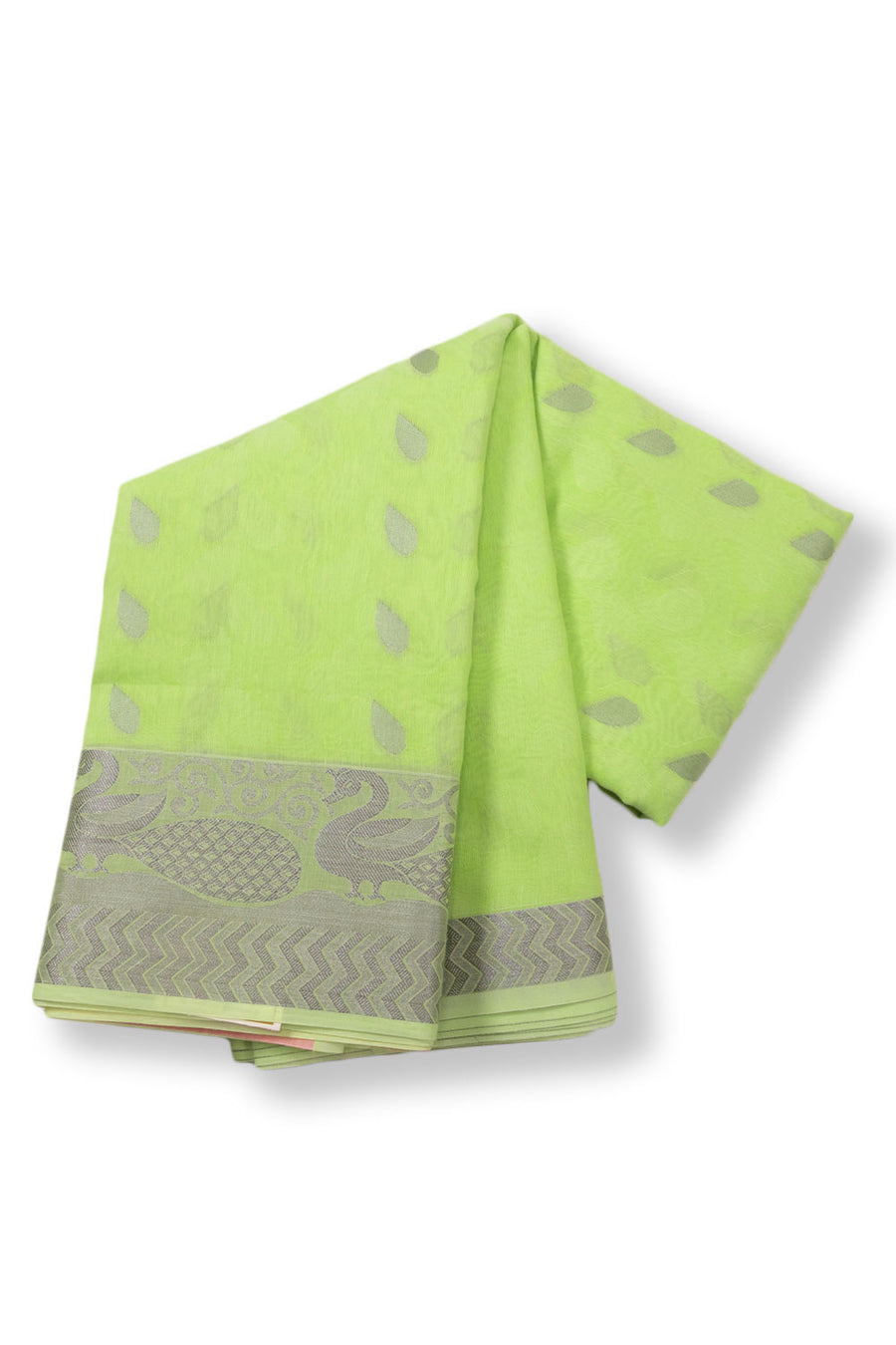  Sheen Green South Silk Cotton Saree 10073614