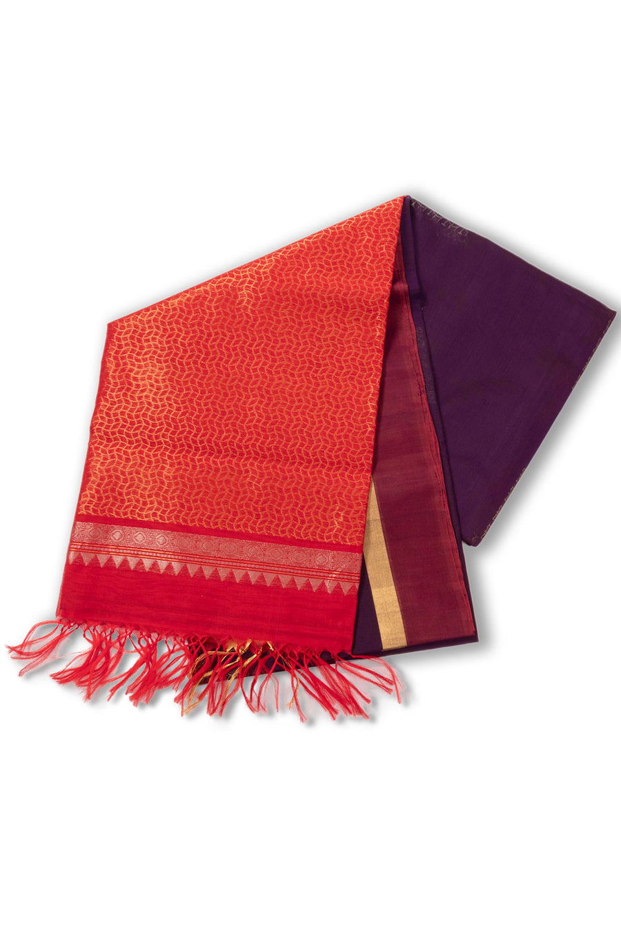 Maroon Handloom Kovai Silk Cotton Saree 10073762