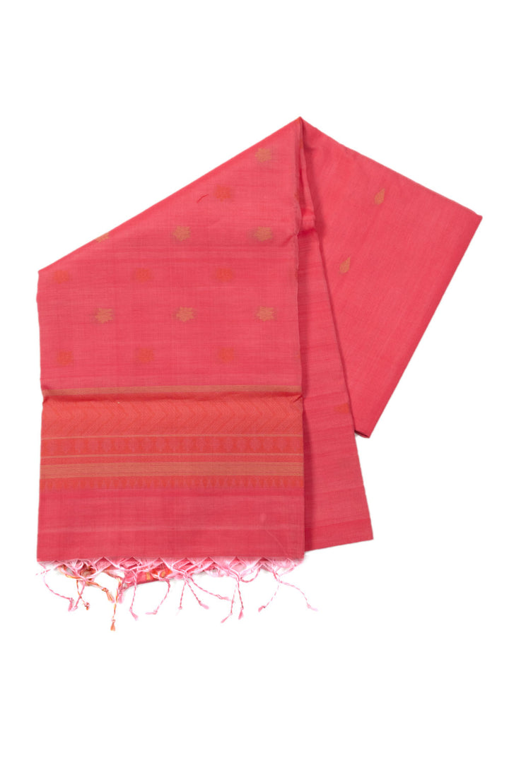 Pink Handloom Kovai Silk Cotton Saree 10073779