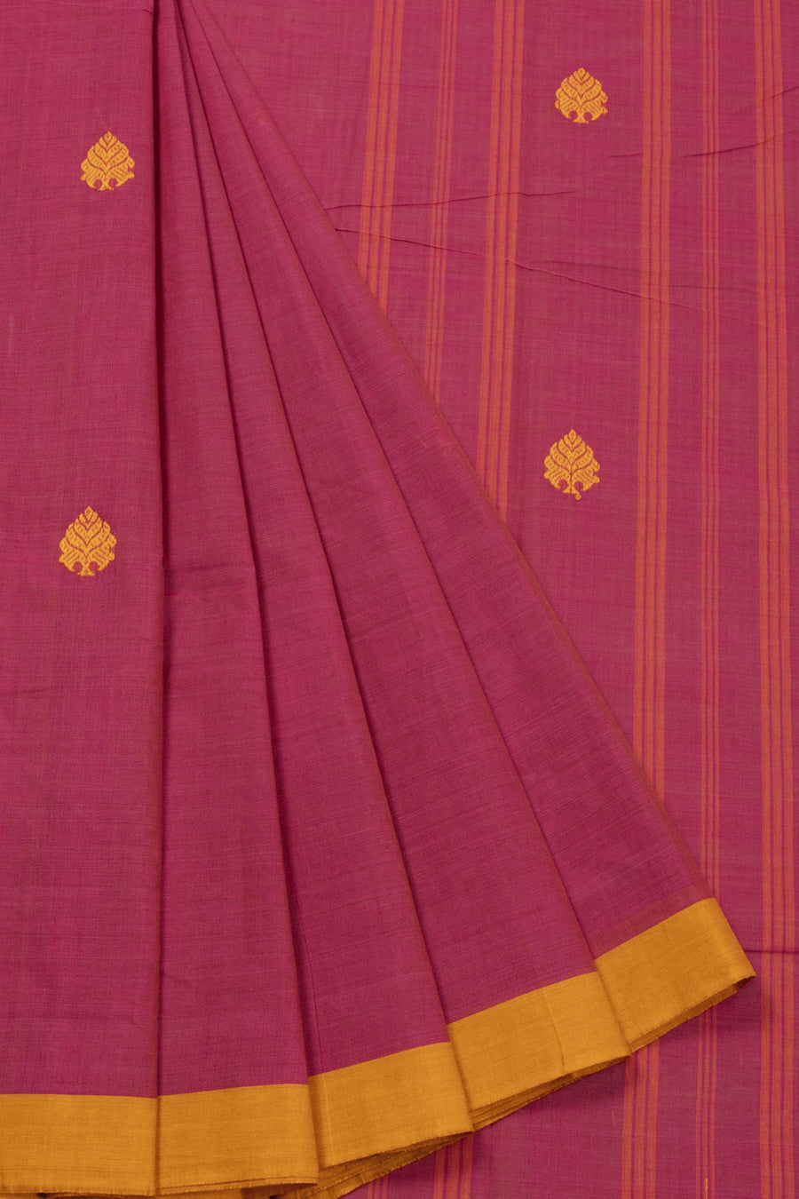 Pink Handloom Chettinad Cotton Saree 10072567