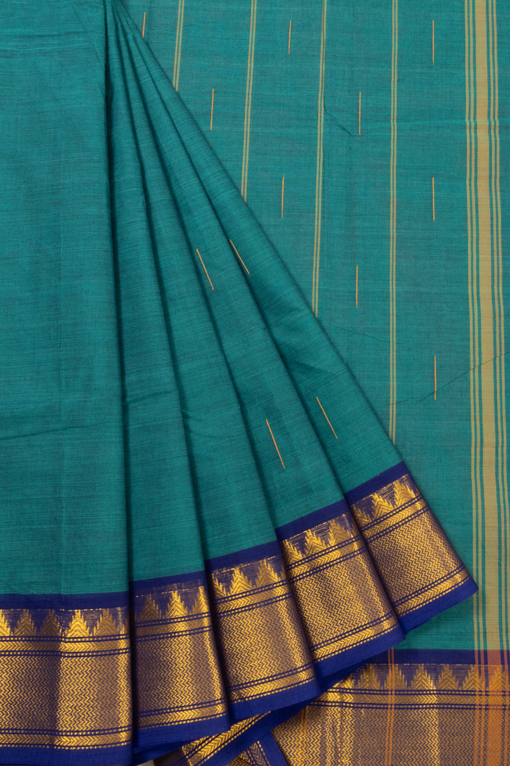 Green Handloom Chettinad Cotton Saree 10072601