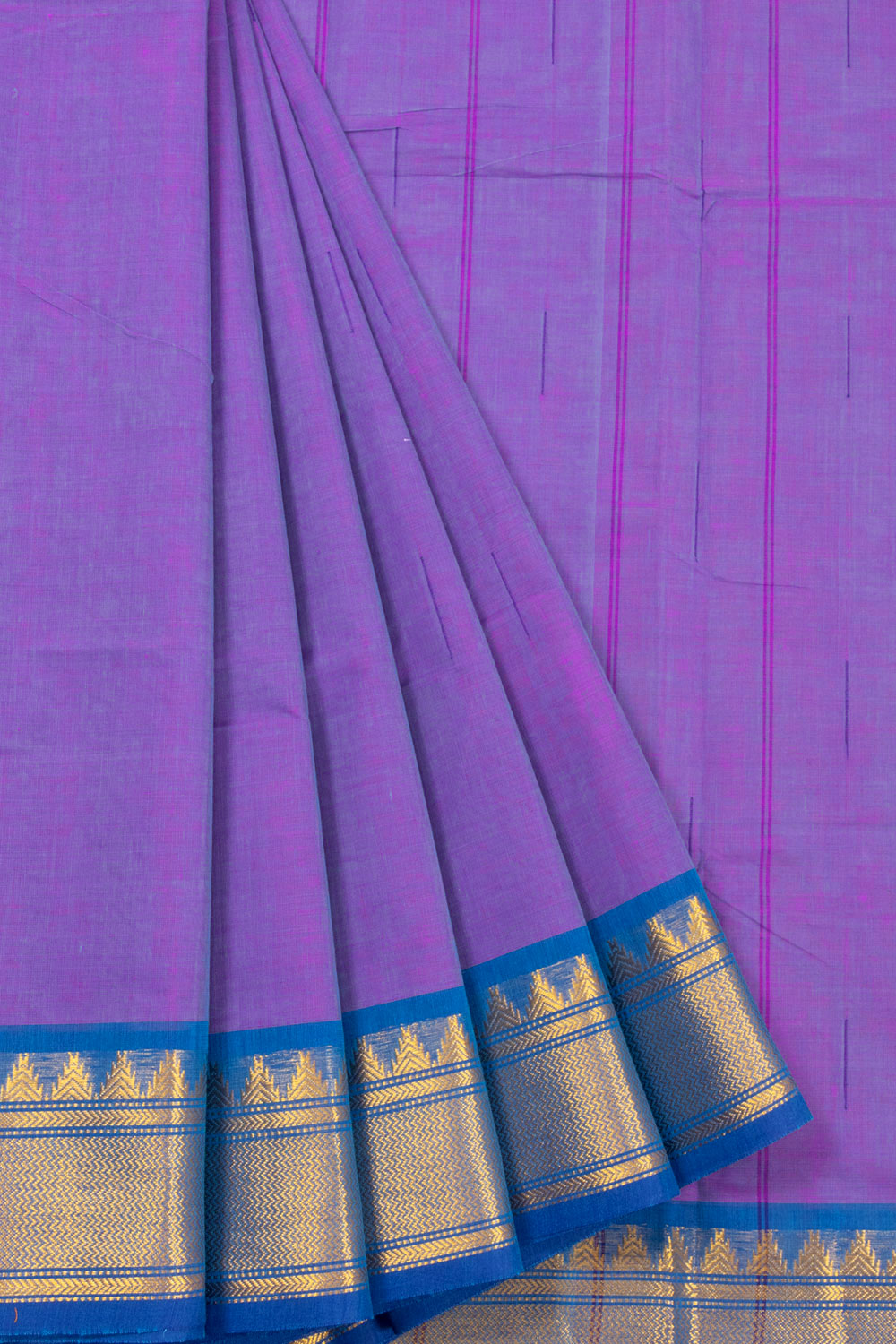 Violet Handloom Chettinad Cotton Saree 10072607