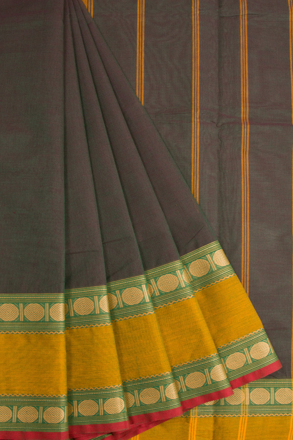 Green Handloom Chettinad Cotton Saree 10072708