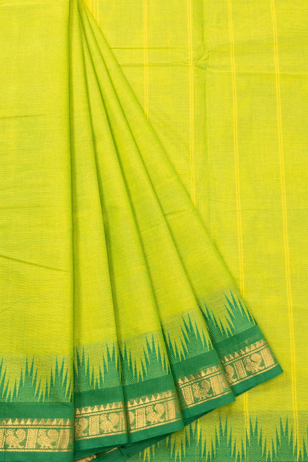 Green Handloom Chettinad Cotton Saree 10072710