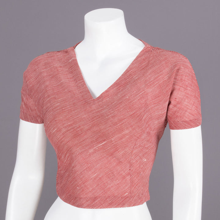 Maroon Handcrafted Woven Crop Top