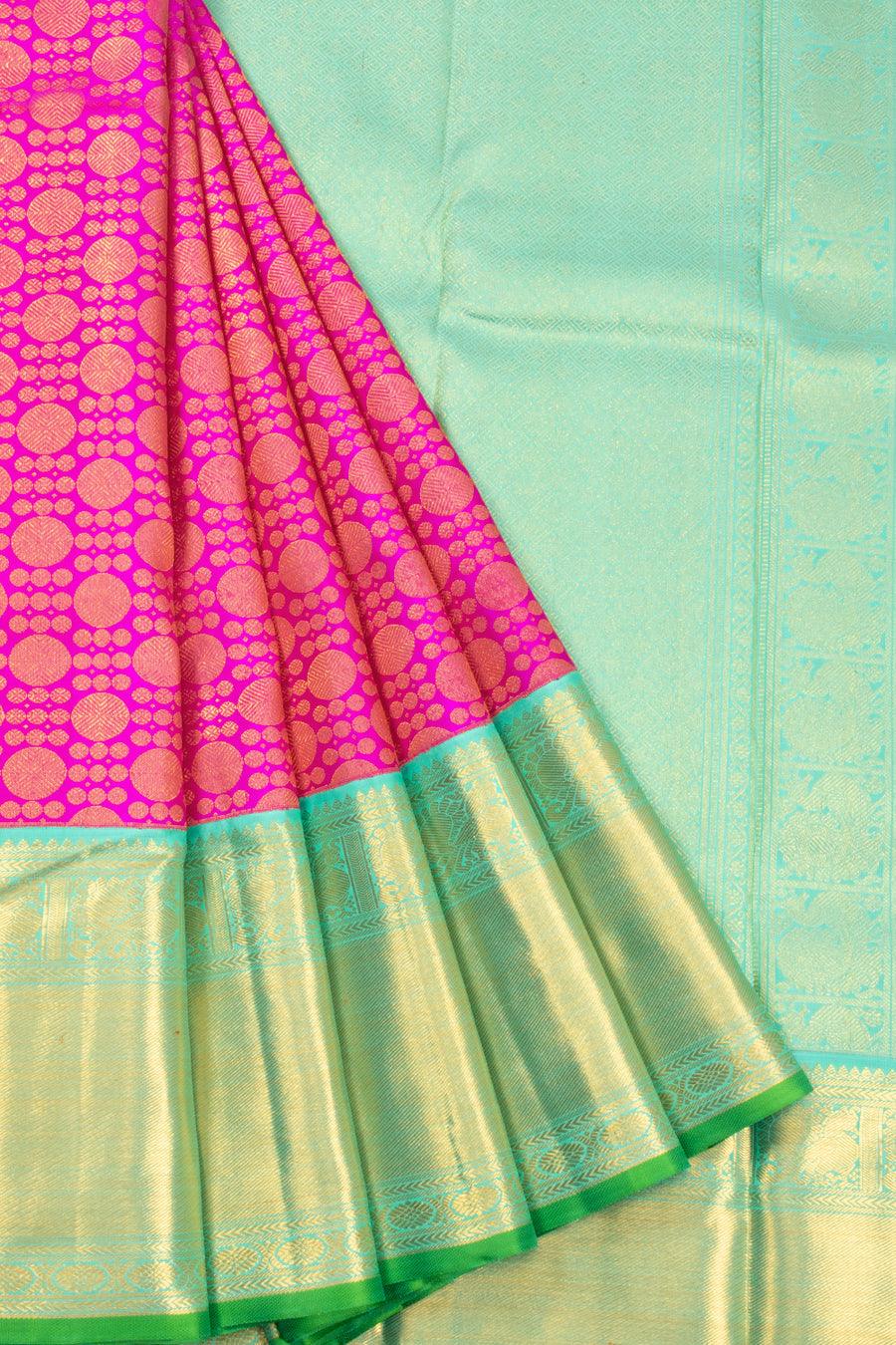 Pink Korvai Bridal Kanjivaram Silk Saree 10072763