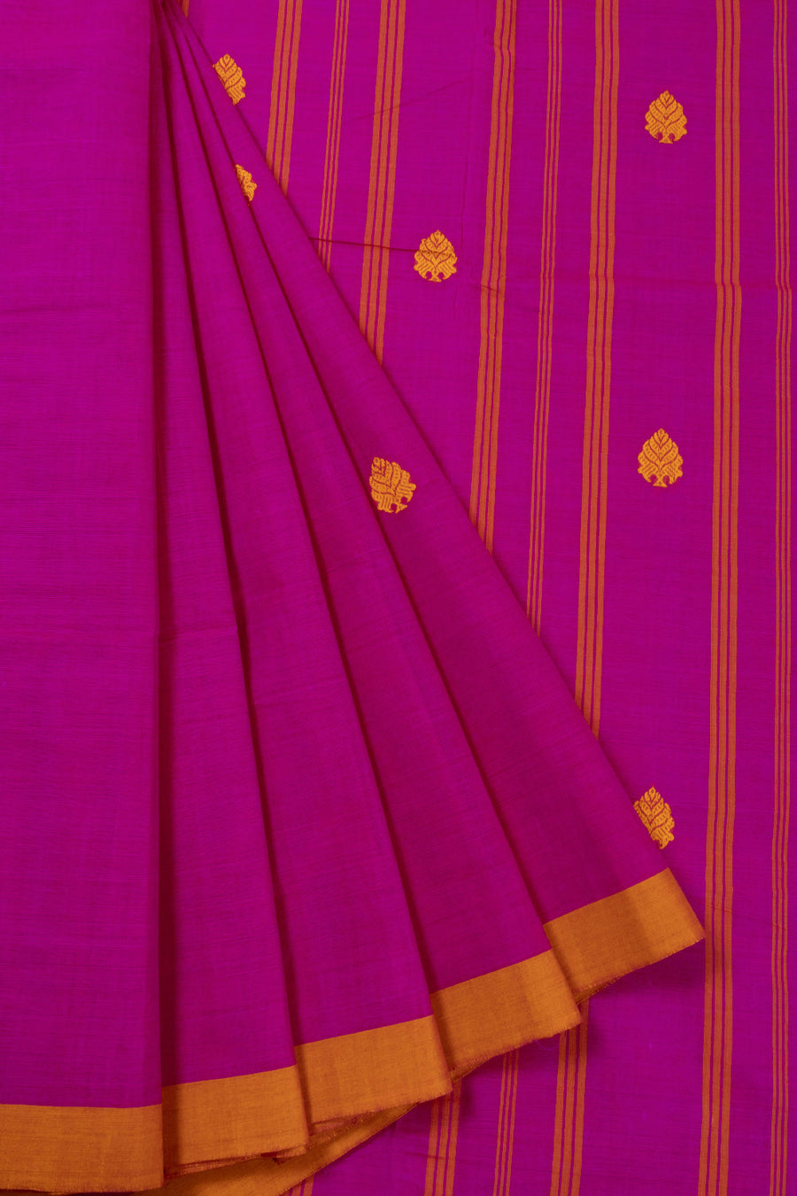 Magenta Handloom Chettinad Cotton Saree 10072569