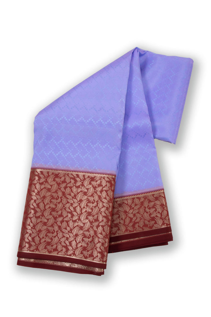 Purple Handloom Kanjivaram Silk Saree 10073825