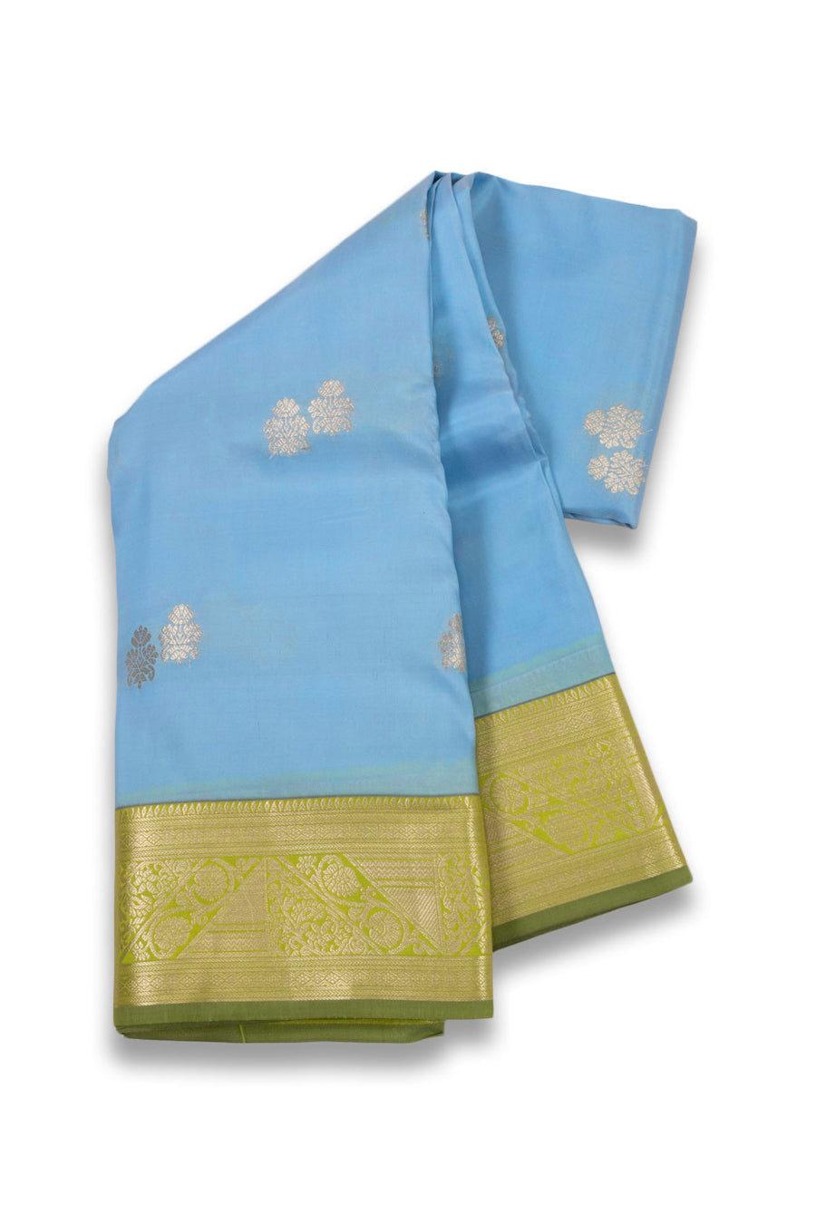 Blue Handloom Kanjivaram Silk Saree 10073826