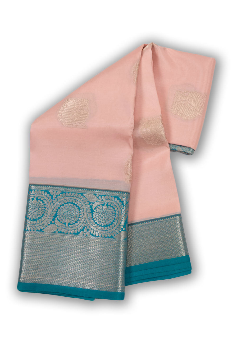 Pink Handloom Kanjivaram Silk Saree 10073831