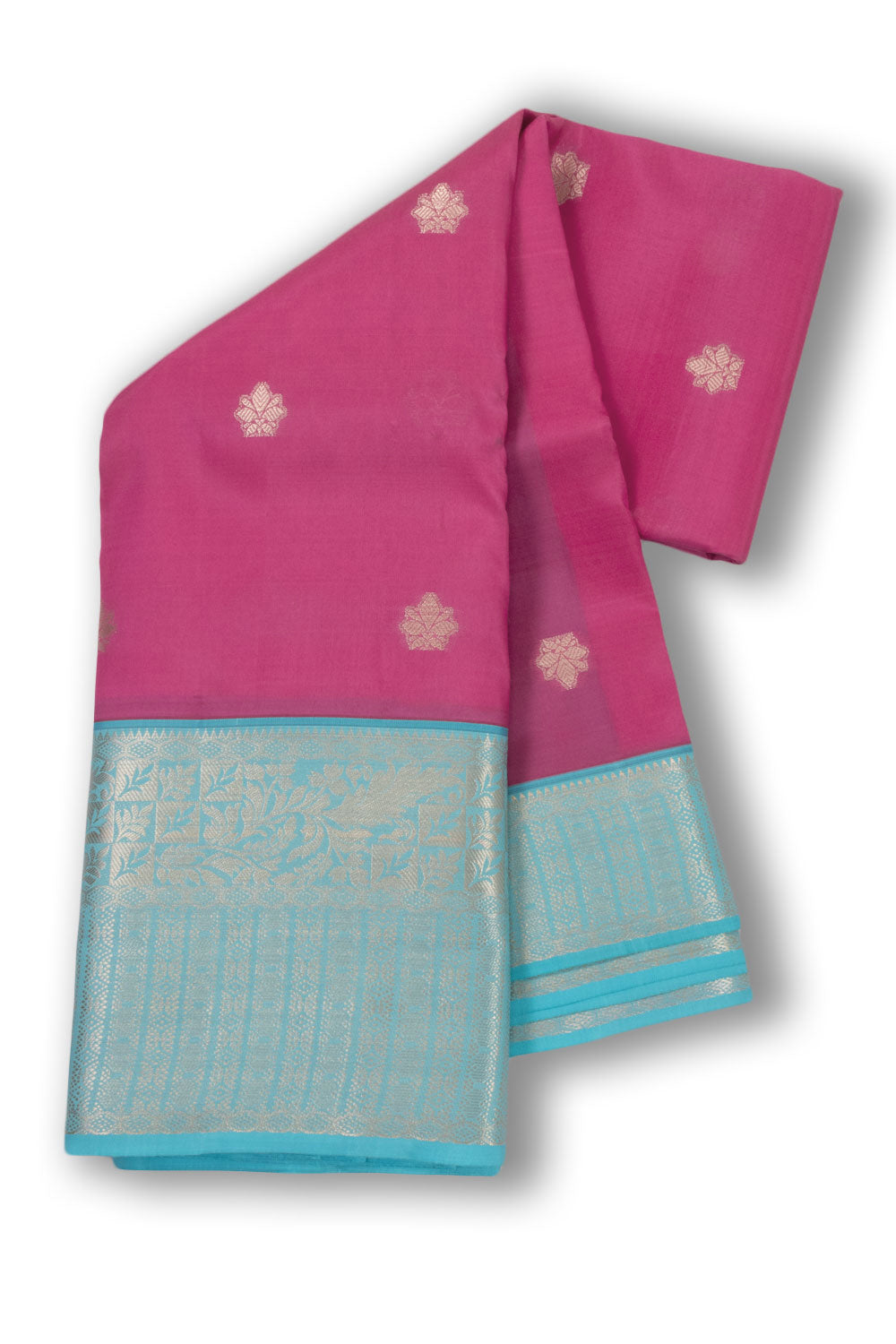 Pink Handloom Kanjivaram Silk Saree 10073833