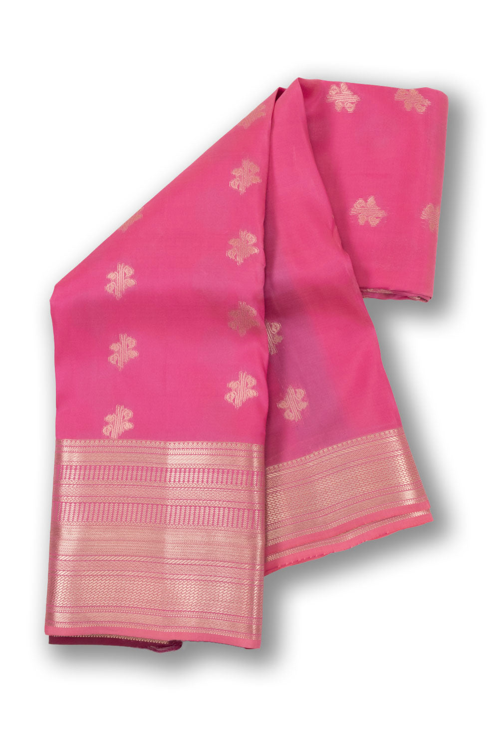 Pink Handloom Kanjivaram Silk Saree 10073839