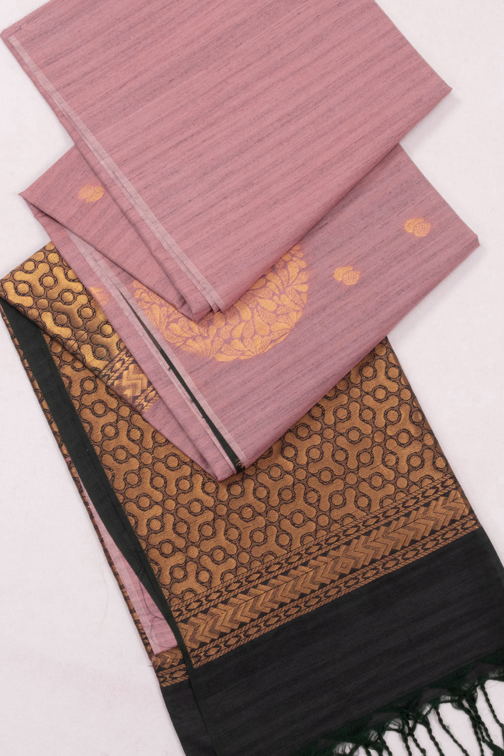 Mauve Jute Weave Kanjivaram Silk Saree 10073844