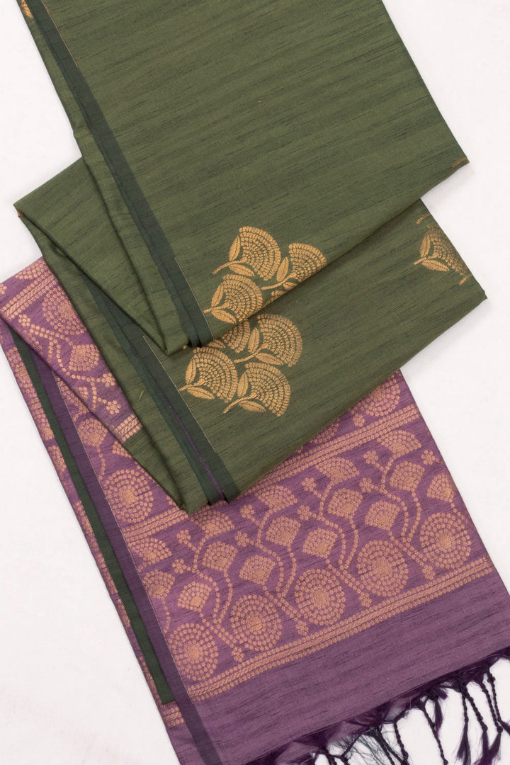 Green Jute Weave Kanjivaram Silk Saree 10073851