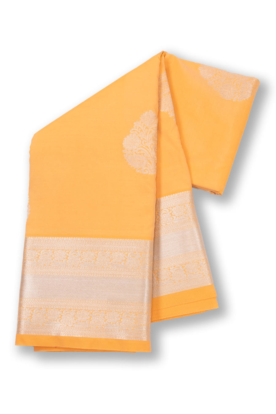 Yellow Handloom Kanjivaram Silk Saree 10073862