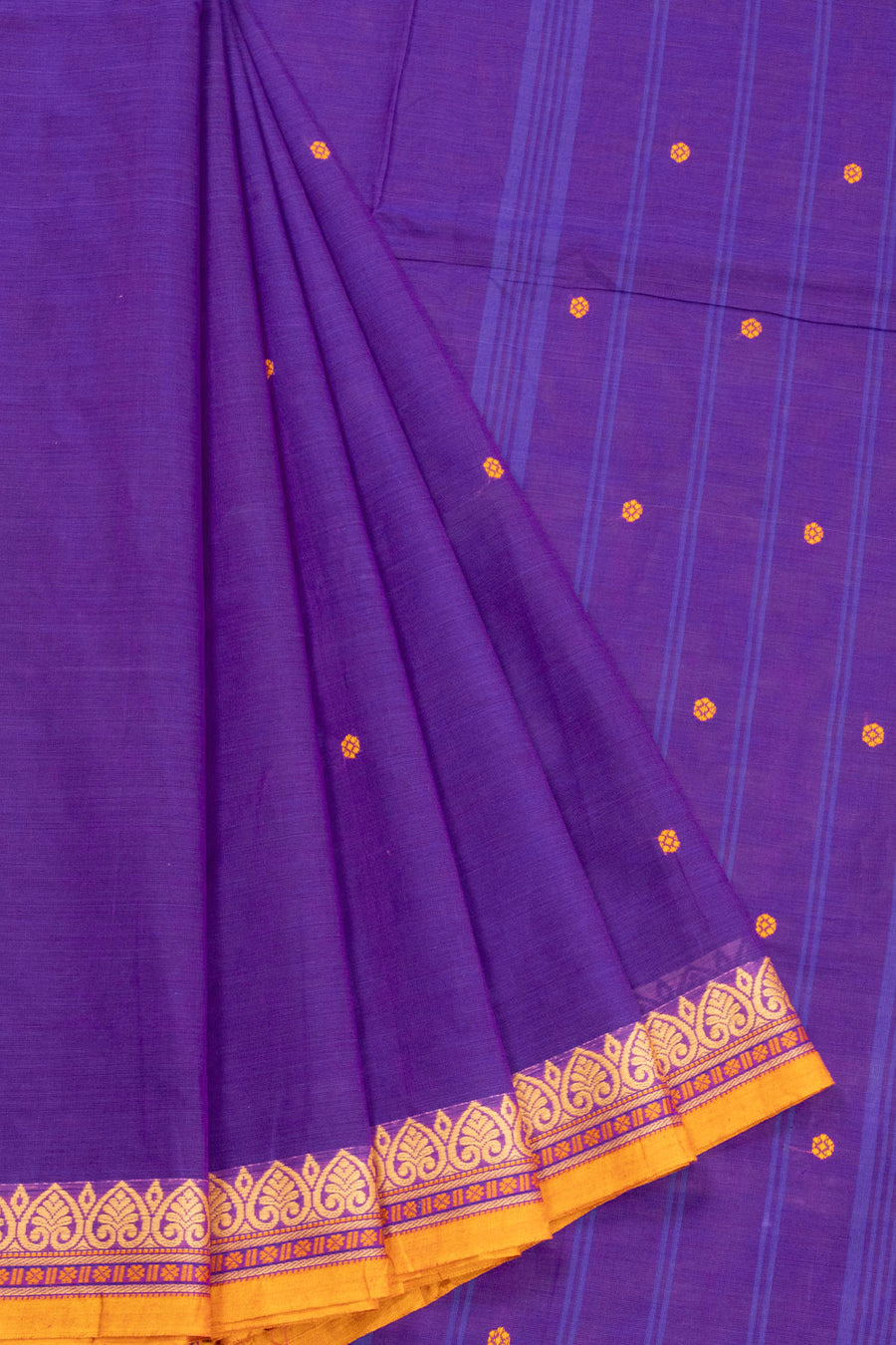 Lavender Handloom Kanchi Cotton Saree