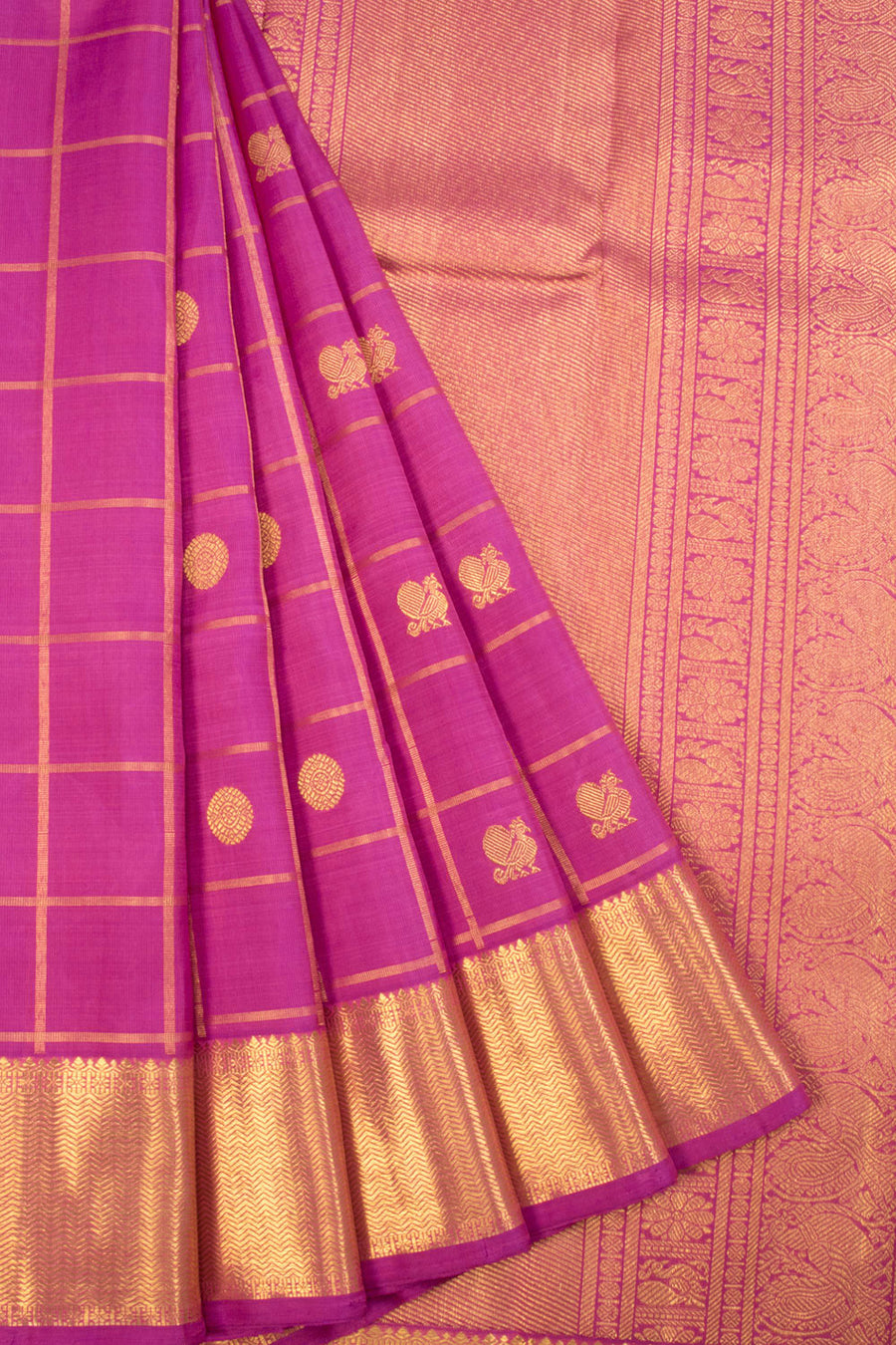 Pink Bridal Kanjivaram Silk Saree 10070607