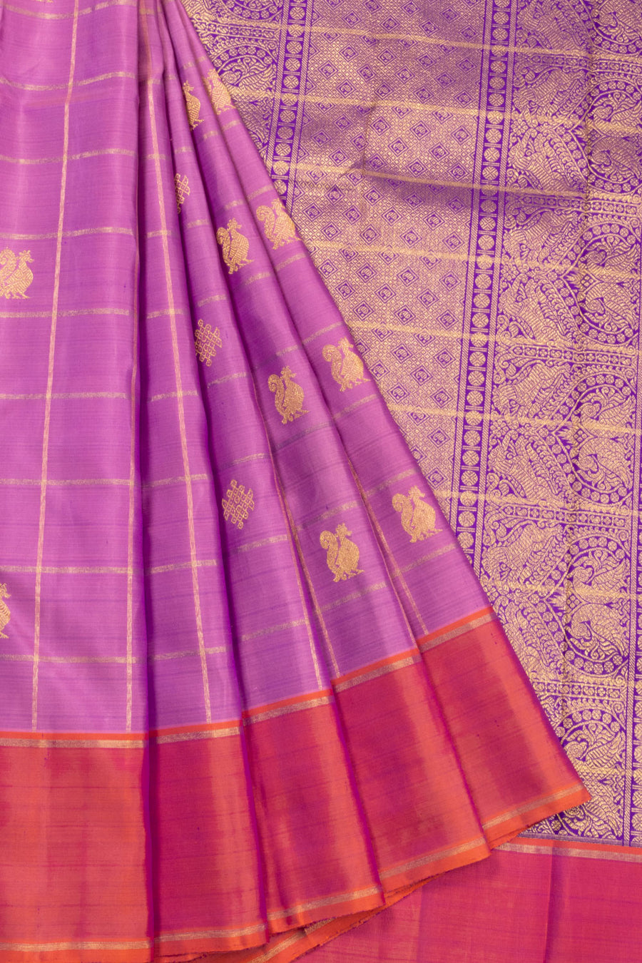 Purple Kanjivaram Silk Saree 10070620