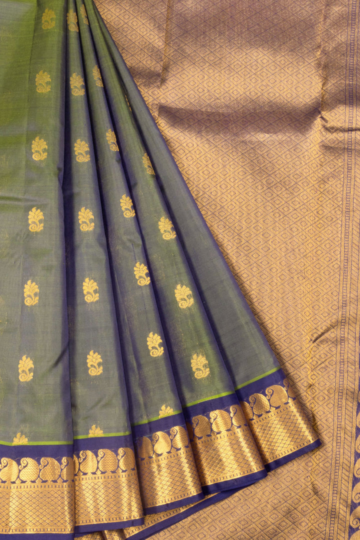 Green Handloom Kanjivaram Silk Saree