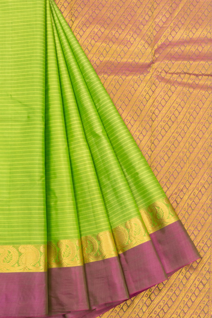 Green Handloom Kanjivaram Silk Saree