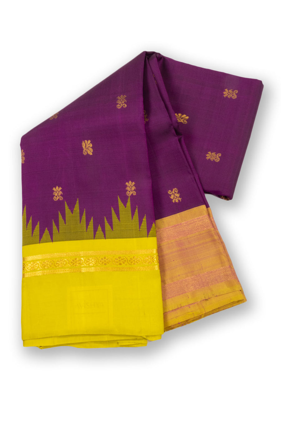 Purple Light Weight Kanjivaram Pure Silk Saree 10073819