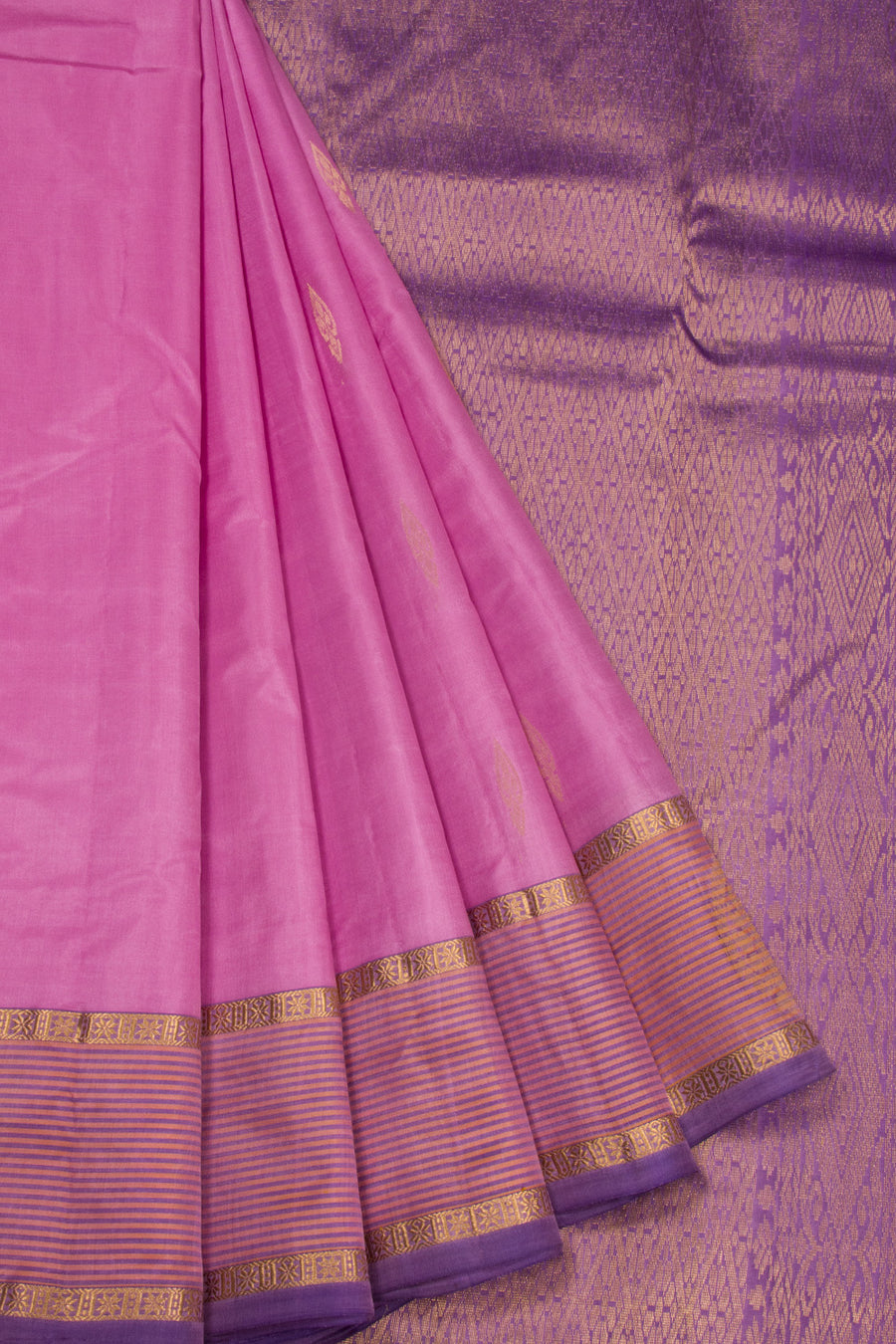 Pink Handloom Kanchipuram Pure Silk Saree 10072852