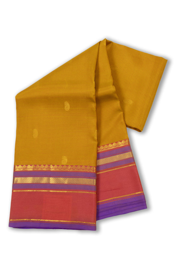 Yellow Light Weight Kanjivaram Pure Silk Saree 10073785