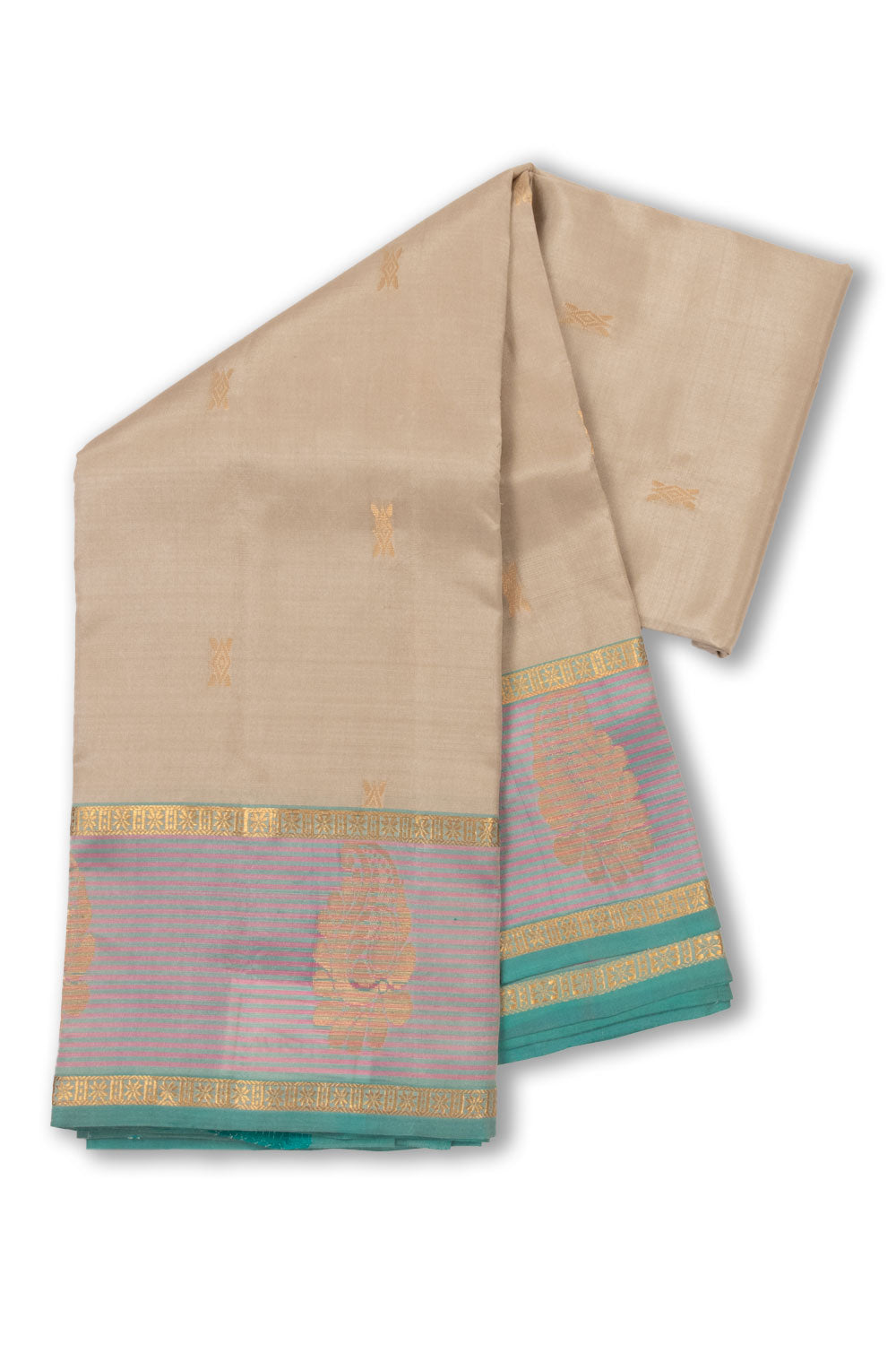 Grey Light Weight Kanjivaram Pure Silk Saree 10073789