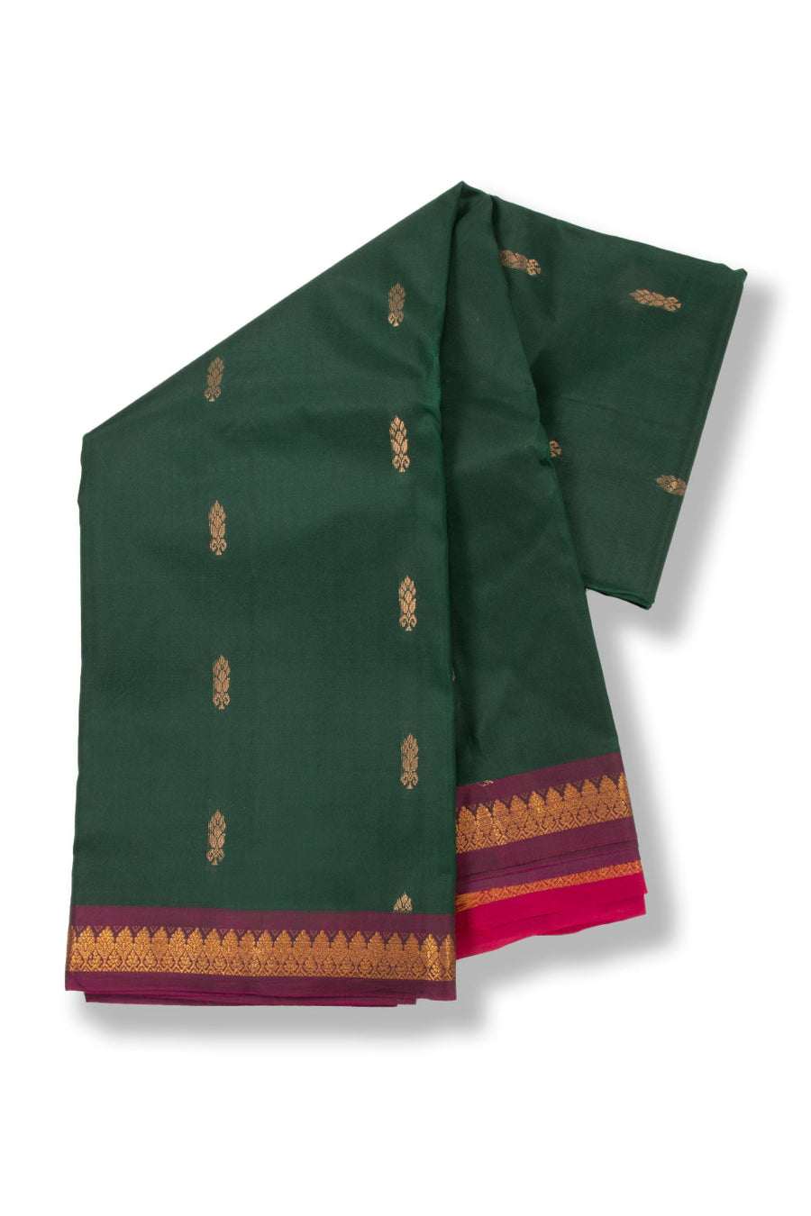 Green Light Weight Kanjivaram Pure Silk Saree 10073798