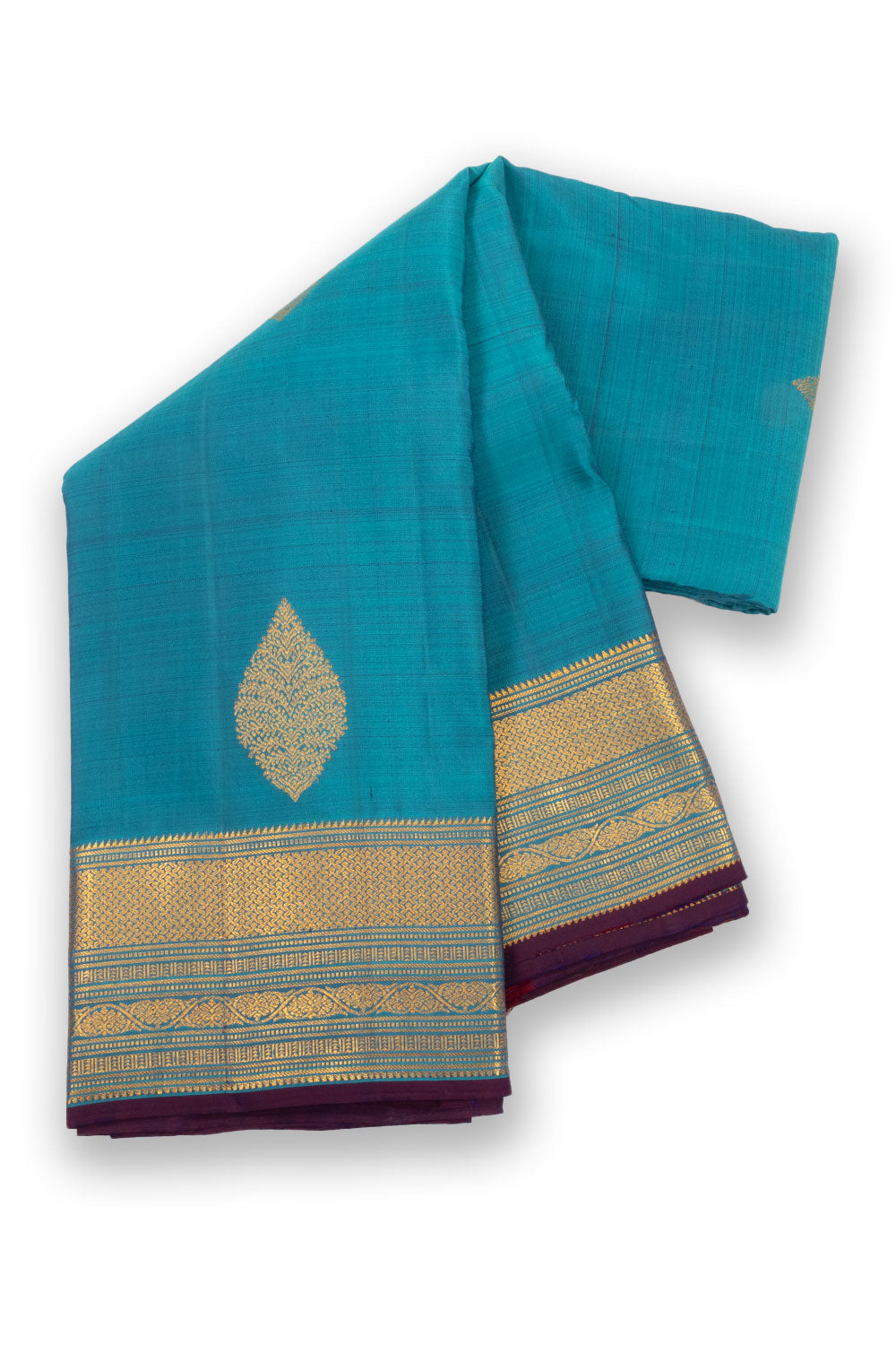 Blue handloom Kanjivaram Pure Silk Saree 10073802