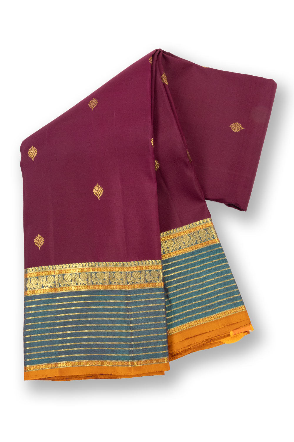 Purple Light Weight Kanjivaram Pure Silk Saree 10073804