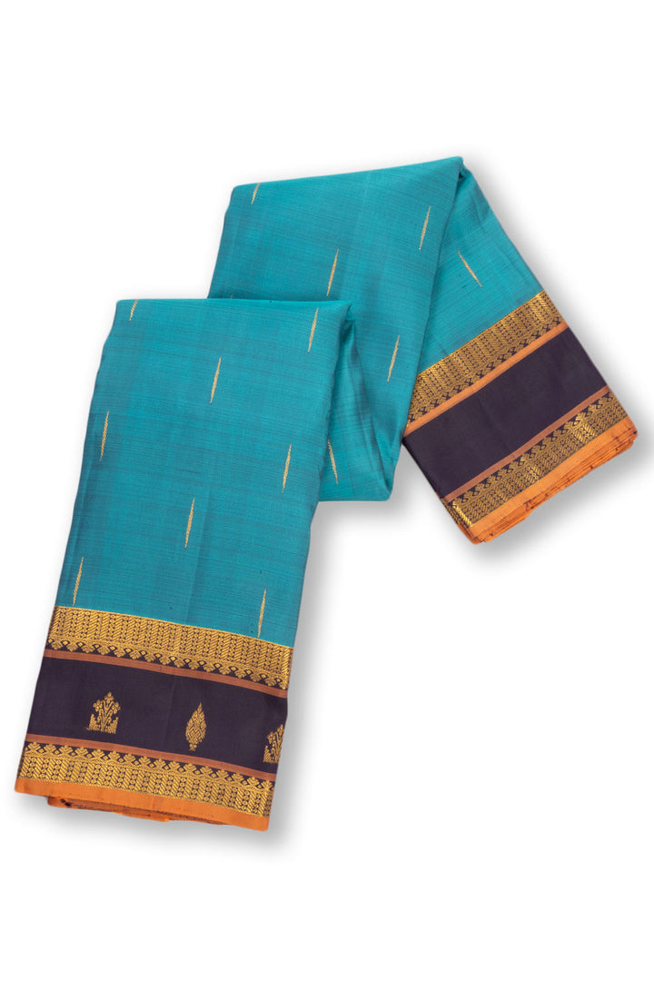 Blue Light Weight Kanjivaram Pure Silk Saree 10073807