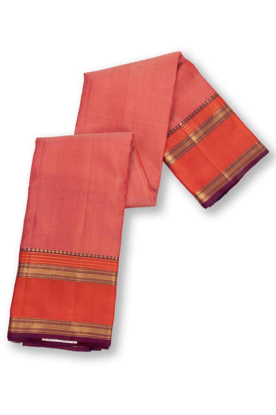 Orange Light Weight Kanjivaram Pure Silk Saree 10073808