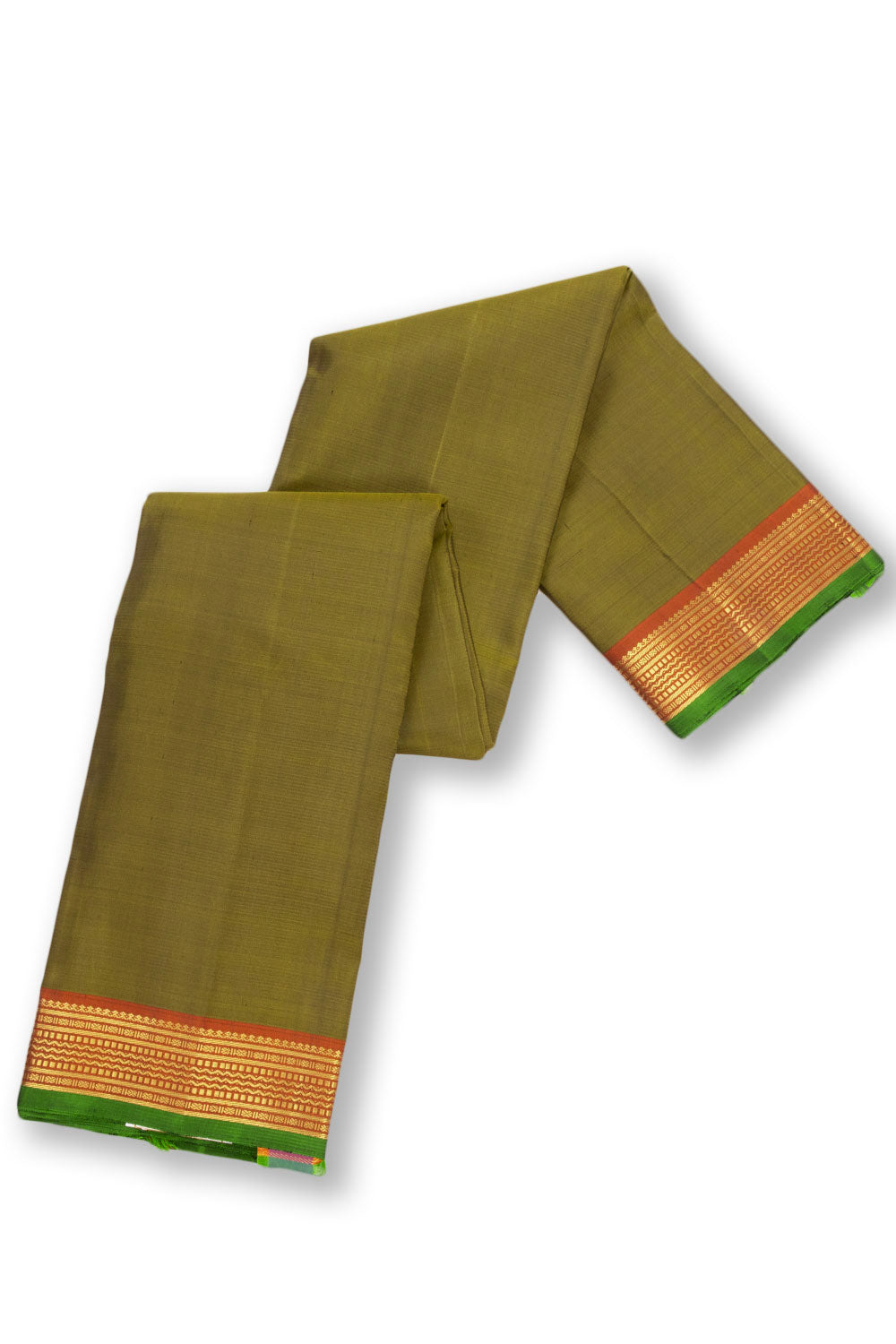 Mehandi Green Light Weight Kanjivaram Pure Silk Saree 10073810