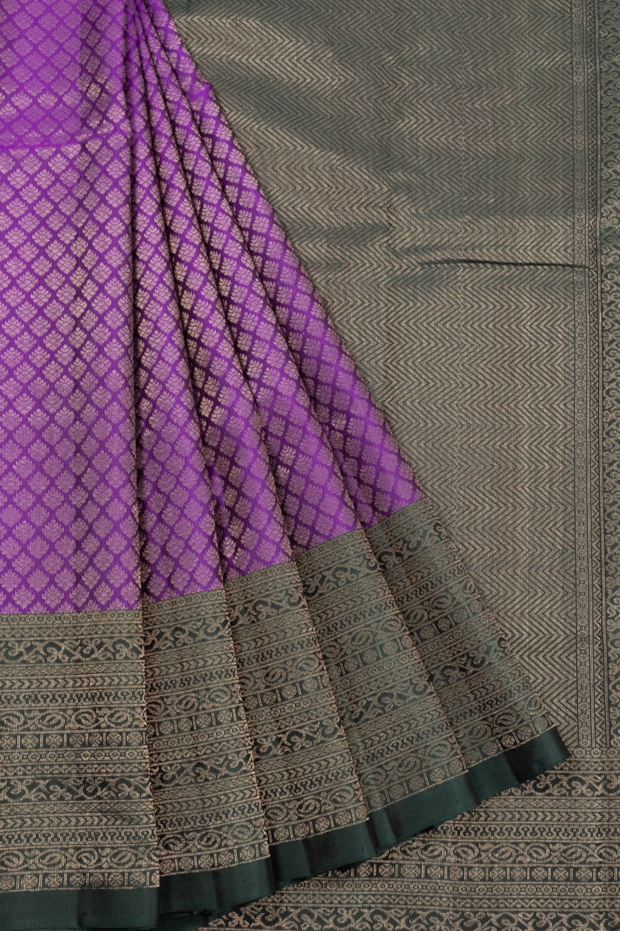 Purple Kanjivaram Soft Silk Saree