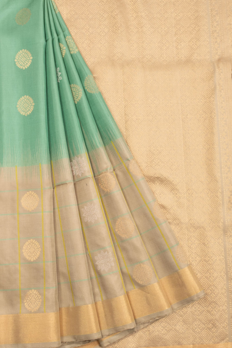 Green Kanjivaram Soft Silk Saree 