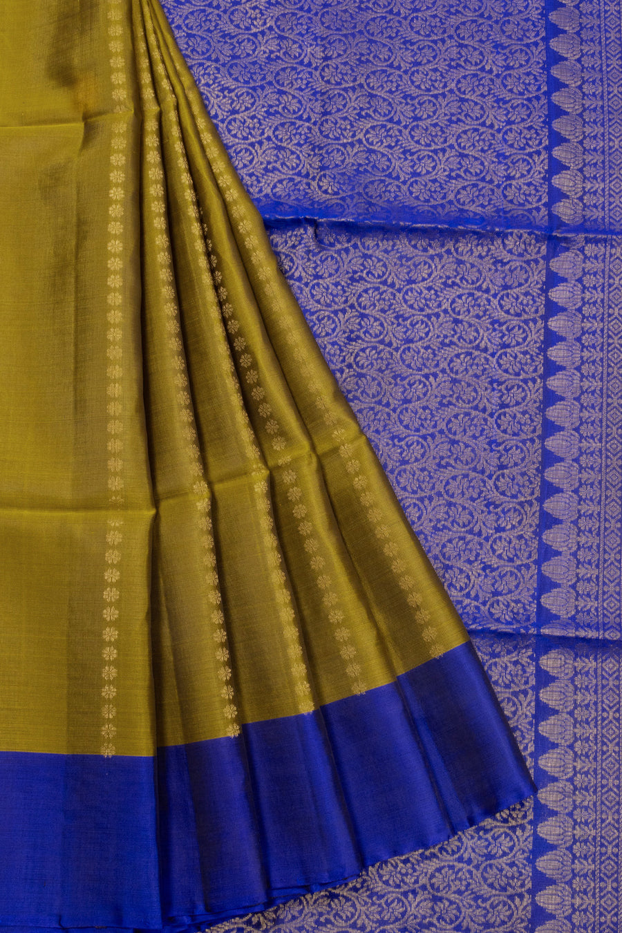 Blue Handloom Kanjivaram Soft Silk Saree 10072766