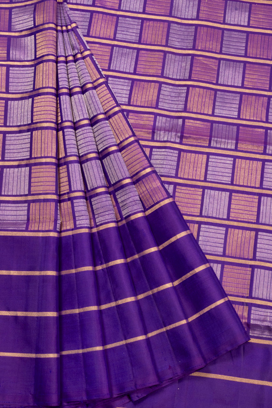 Purple Handloom Kanjivaram Soft Silk Saree 10072772