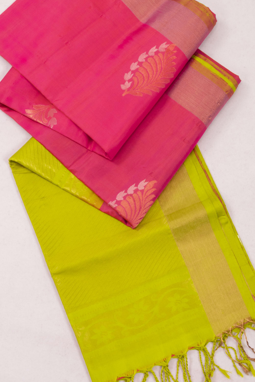 Pink Handloom Kanjivaram Soft Silk Saree 10073921