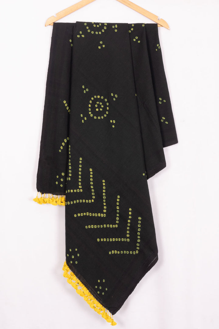 Black Bhujodi Kala Cotton Dupatta - Avishya