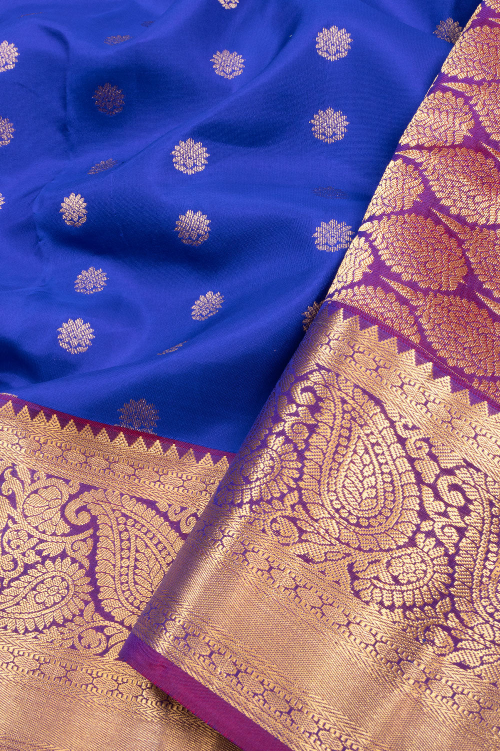 Blue Pure Silk Kanjivaram Saree