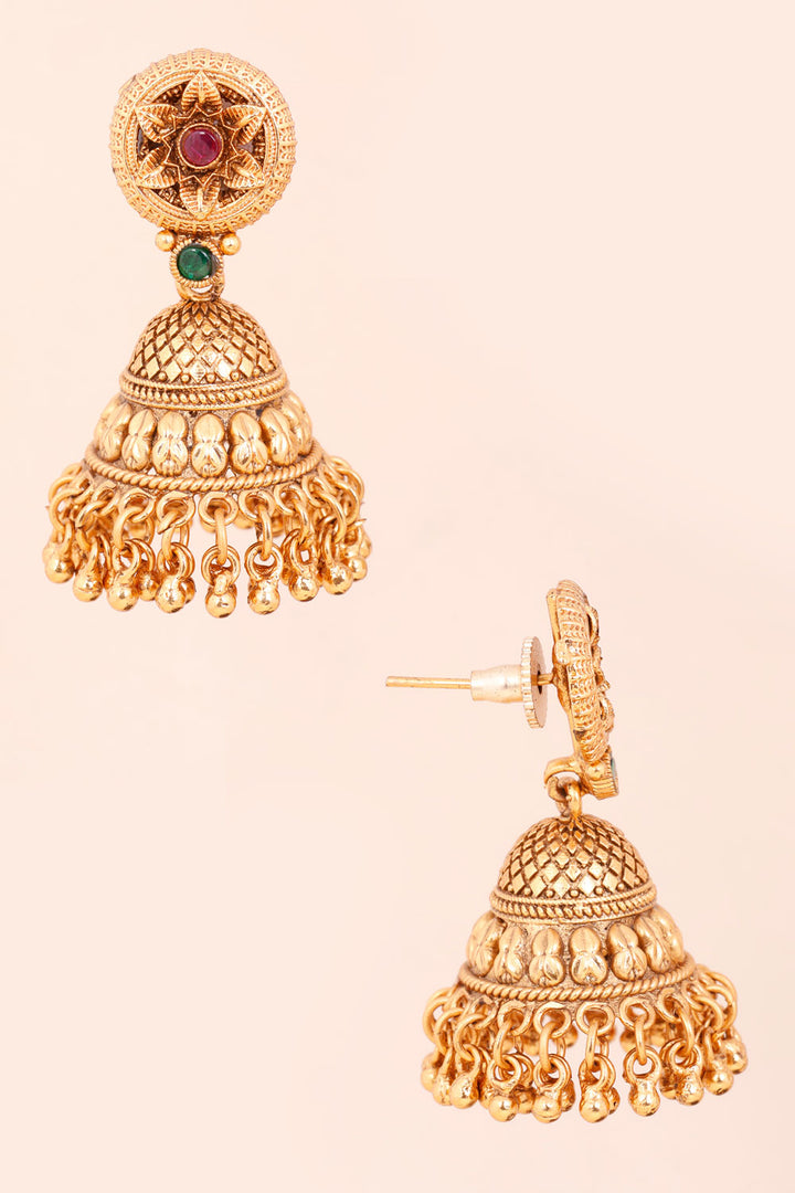 Gold Plated Jhumka Earring 