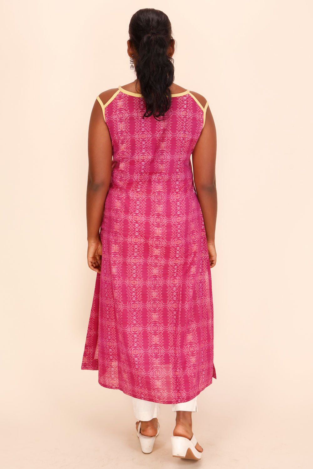 Handcrafted Ikat Cotton Kurta