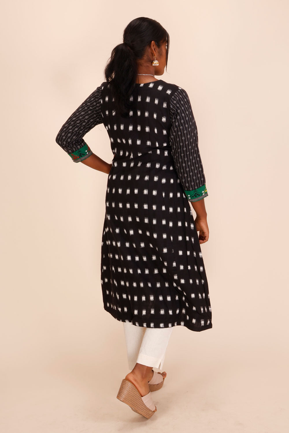 Handcrafted Ikat Cotton Kurta